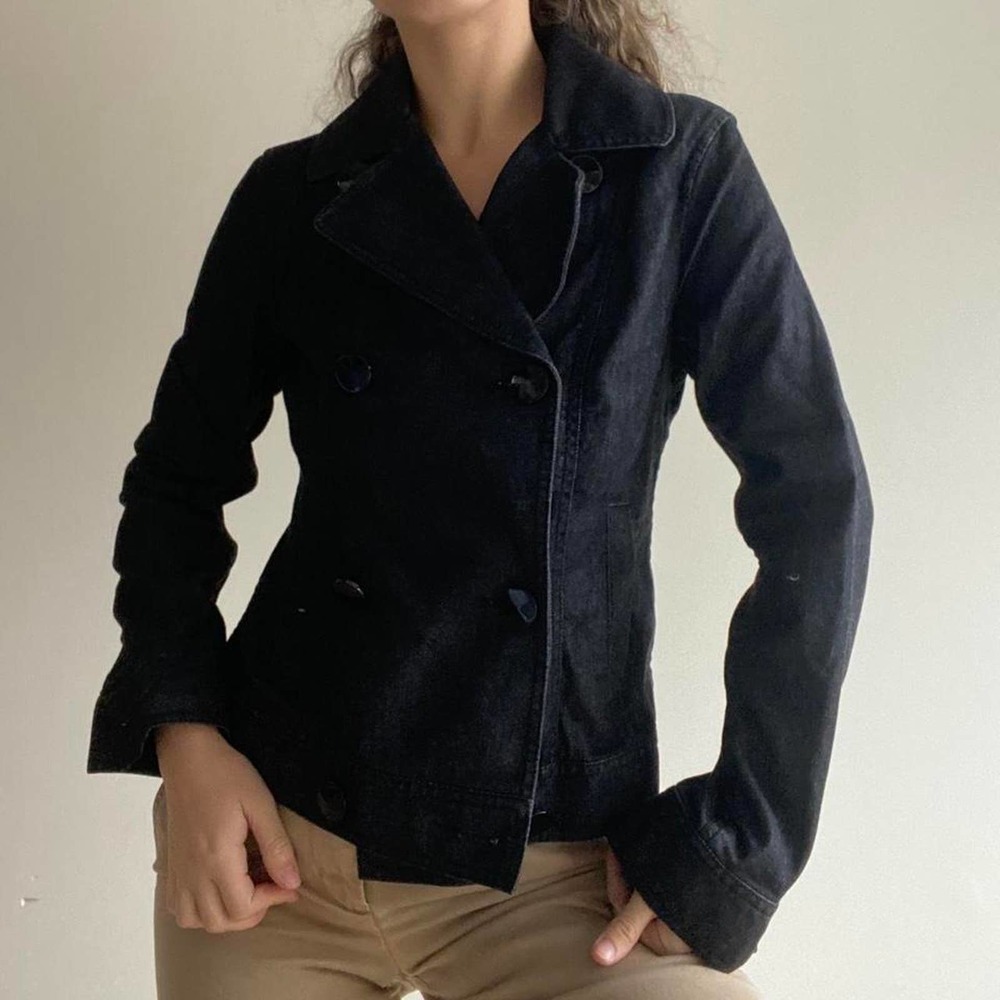 Black denim jacket nwt deadstock